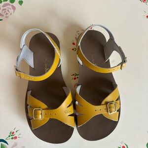 Salt Water Sun San Sandals - Yellow mustard